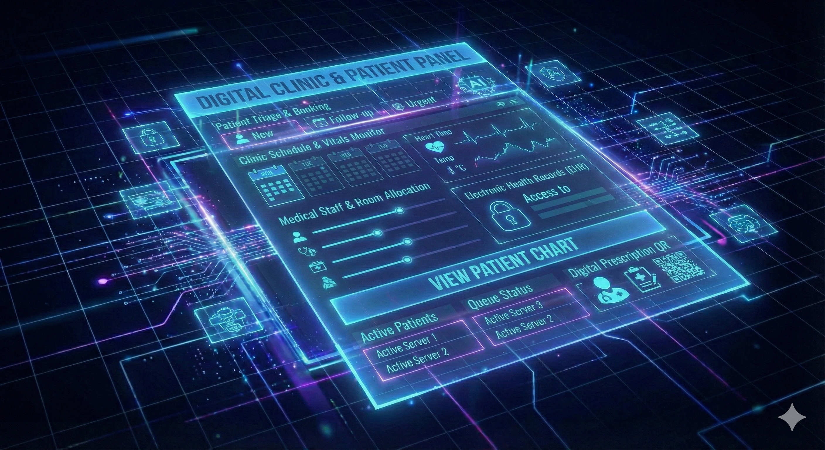 سایت درمانگاه – نسخه فرانت در حال توسعه